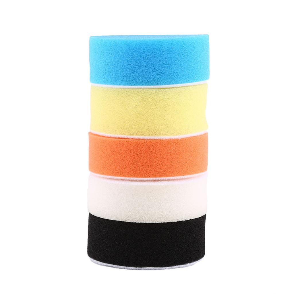 5 stk 6" Svamp Polering Buffing Voksing Pad Kit Verktøy for Bilpoleringsmaskin Buffer