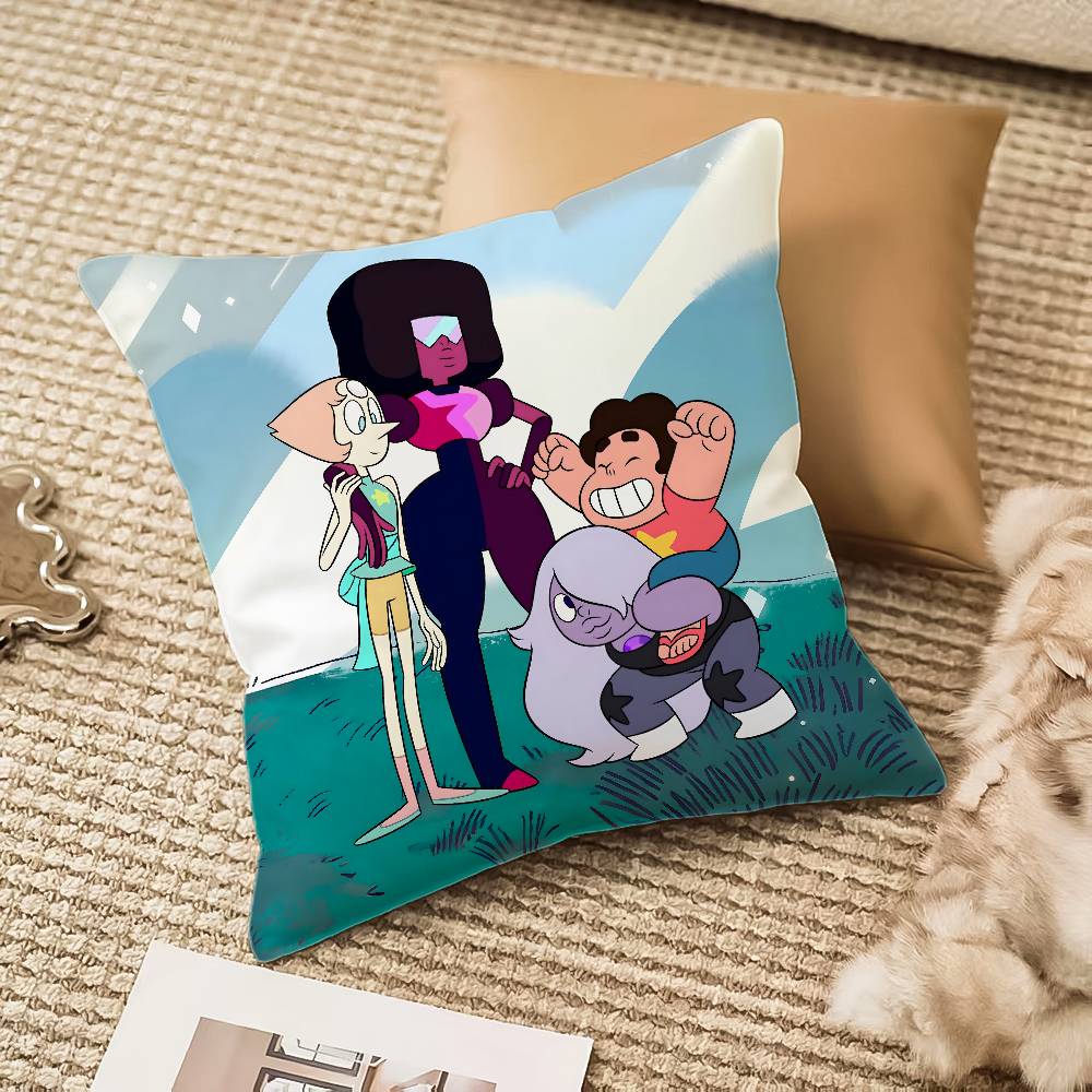 Cute S-Steven Universe Pillow Case Sofa And Living Room Decorative Cushion Covers Dust-proof And Mite-proof Invisible Zipper