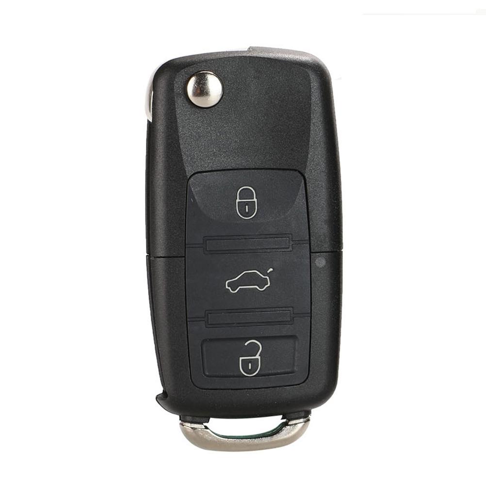 jingyuqin  2/3/4 B Folding Car Remote Key Shell Case Fob For VW Passat Polo Golf Touran Bora Ibiza Leon Octavia Fabia
