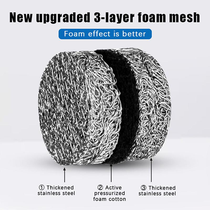 Skumkanonåpning Mesh-dysespiss Rikere skum Skummaskinfilter for høytrykkssnøskum lansetilbehør Deler