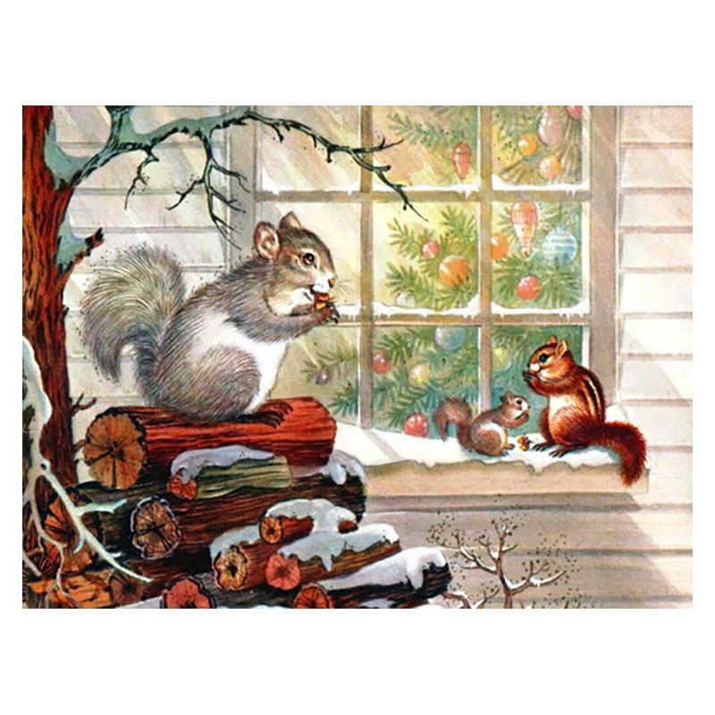 5D DIY Diamant Malerei Holz Eichhörnchen Diamant Mosaik Diamant Stickerei Volle Set Kreuz Stich Kits Home Decor Geschenke