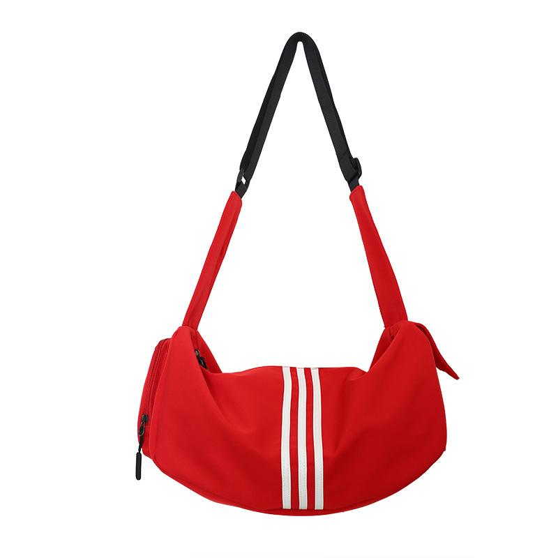 

Новая холщовая сумка с широким плечевым ремнем, полосатая сумка, повседневная универсальная сумка через плечо, сумка для путешествий