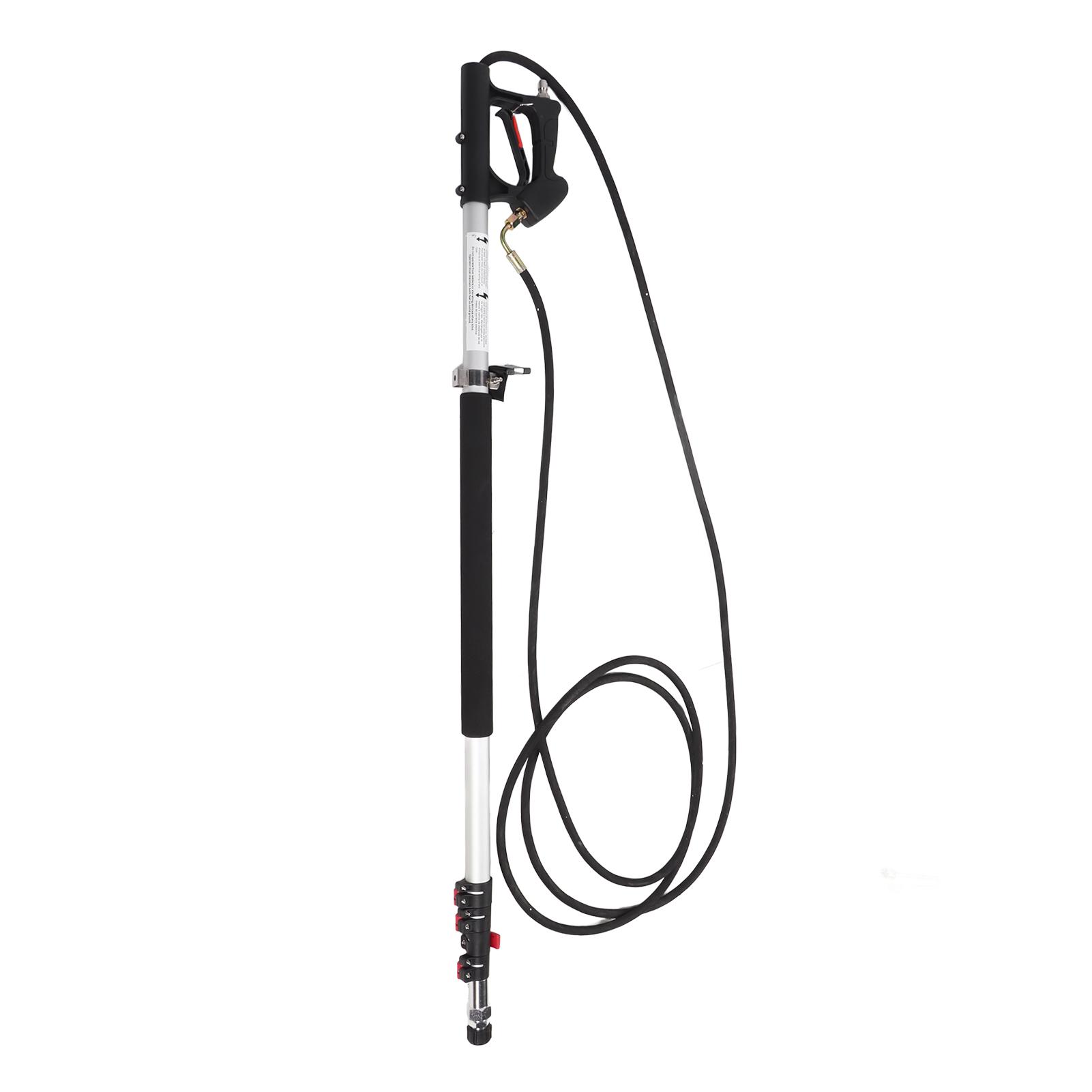 

Telescoping Pressure Washer Wand 6.33m 5 Section Retractable Gutter Cleaning Tools Extension Wand with Nozzle