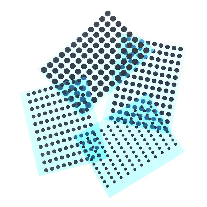 4-Size Conductive Rubber Pad Kit (3/4/5/6mm) for IR Remote Control Keypad Repair - Black Button Contact Replacement Set