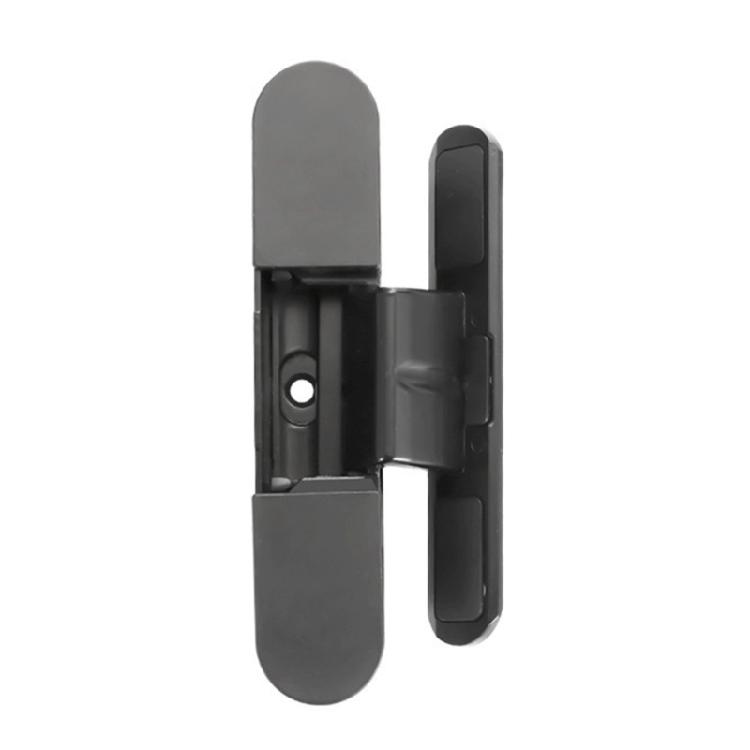 Aluminum Alloy Furniture Hinges Adjustable Butt Hinge 125 Degree Swing Concealed Hinge for Wood Door, Folding Door
