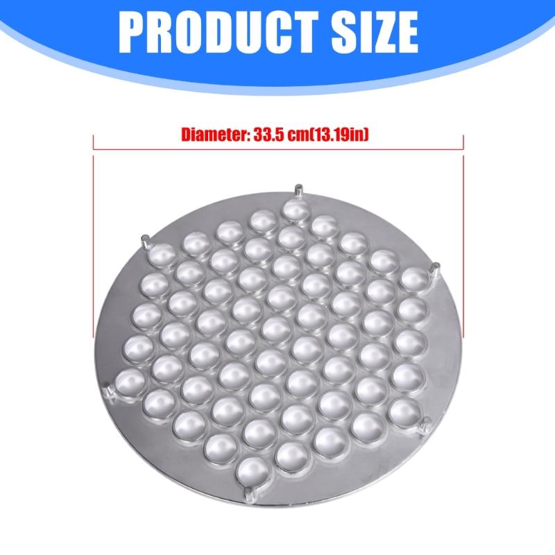61 Hole Aluminum Alloy Dumpling Mould Press Professional Handmade Ravioli Maker For Home Restaurant Kitchens Use