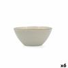 Bol - Bidasoa - Ikonic - Ceramică - Alb - Pachet de 6 - 15,8 x 15 x 7 cm