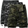 Men's Large Camouflage Multi-Pocket Loose Work Shorts