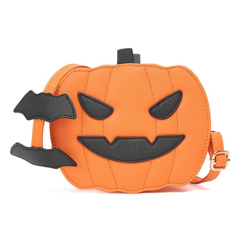 

Оптовая продажа взрыв смешная сумка-тыква PU Хэллоуин тыква сумка одинарная задняя сумка-мессенджер женская сумка Сумки average size