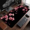 Japan Cherry Blossom Mouse Pad XXL Black Laptop Gaming Deskmat Sakura Mousepad Anime Office Carpet Gamer Keyboard Computer Desks