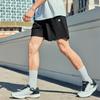 Skechers Solid Color Mid-Rise Running Comfortable Quick-Dry Cool Casual Shorts Men Shorts Carbon-Black P224M053-0018