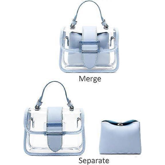 Clear Shoulder Bag Purse 2 In 1 Transparent Crossbody Bag Handbag