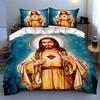 Sacred heart imagery. Bedding Duvet cover sets Duvet covers Pillowcases gifts (1 * Duvet Cover 2 * Pillowcases, without duvet insert)