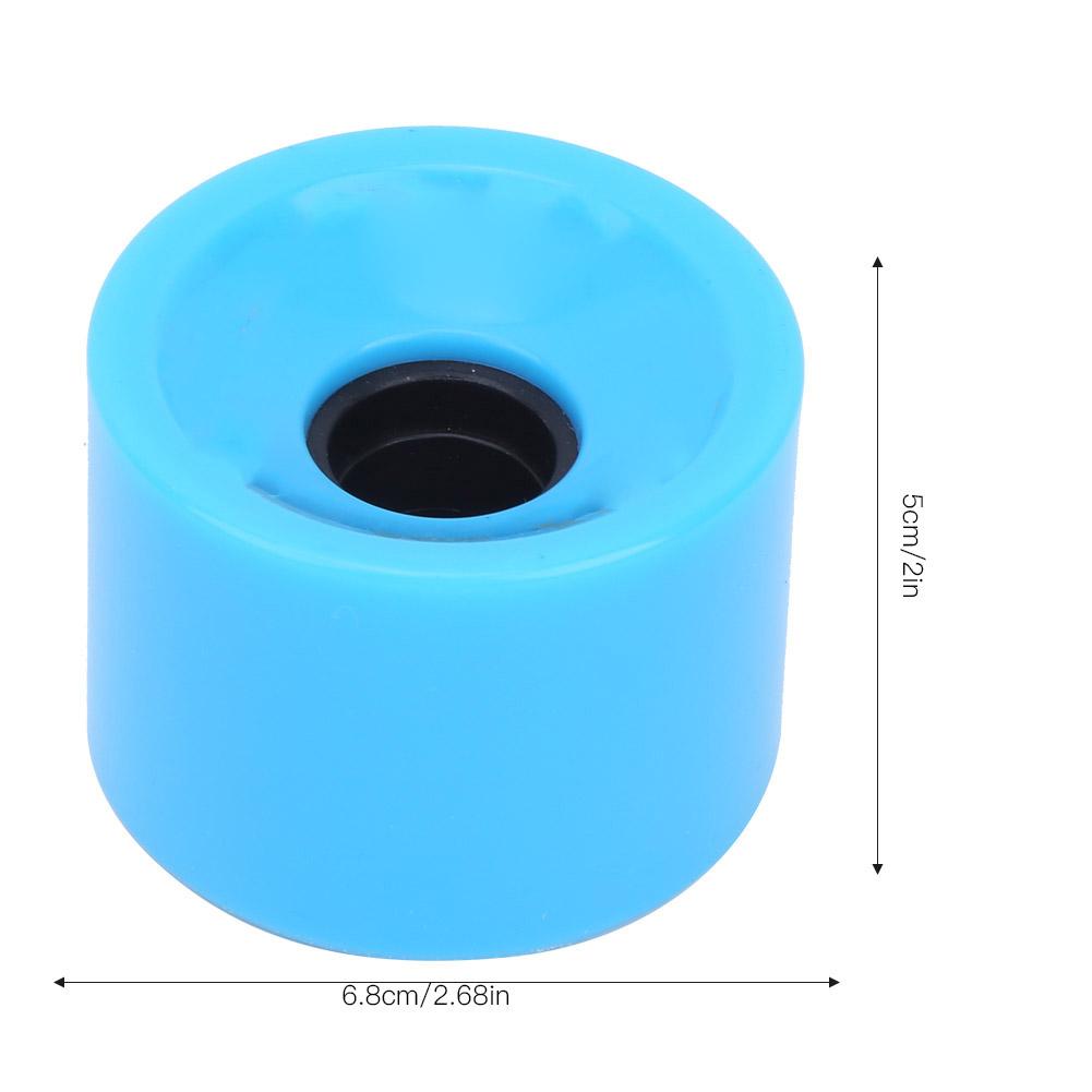 4PCS/Set Skateboard High Elastic Colorful PU Wheel Accessory for Most SkateboardsBlue