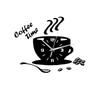Nordic Silent Wall Clock – Creative Acrylic DIY Coffee Cup Design for Living Rooms