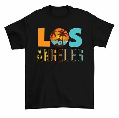 Letnia koszulka unisex Los Angeles California Beach Palm Trees