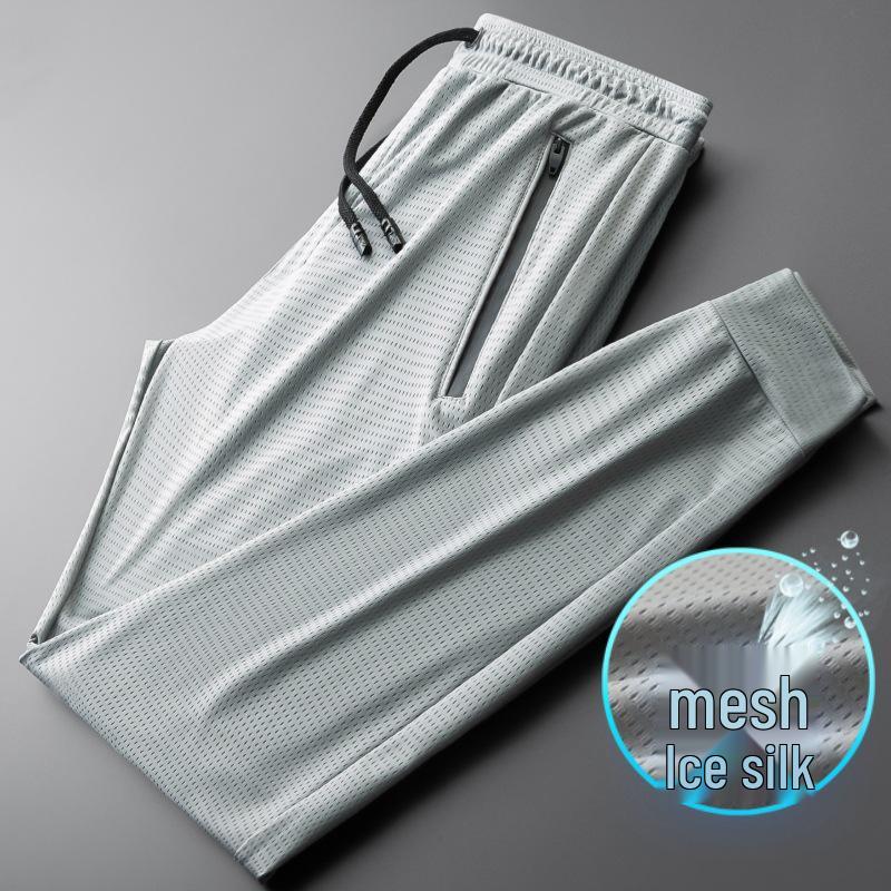 Men's Plus Size Autumn Fleece-Lined Sweatpants - Elastic Waist, Straight Leg Casual Pants