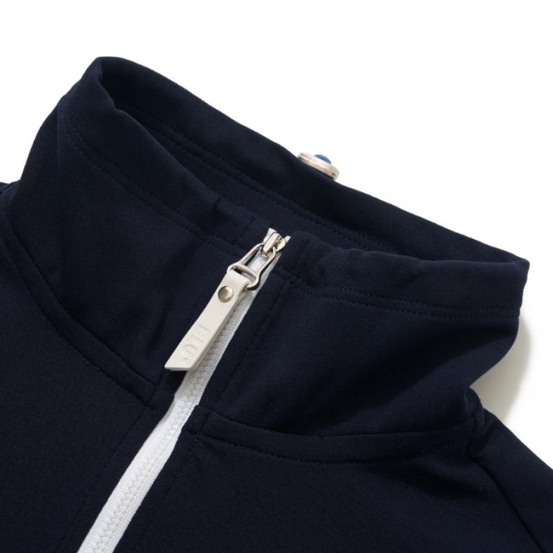 Blu DoT Half Zip Volume T shirT Plus Ny