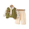 Kids Casual Long-Sleeve Set, Comfortable Daily Wear Outfits