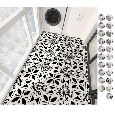 4 Stücke Wasserdicht Selbstklebende Fliesen Boden Aufkleber Küche Badezimmer Tapete PVC Schlafzimmer Möbel Wandaufkleber Raumdekoration