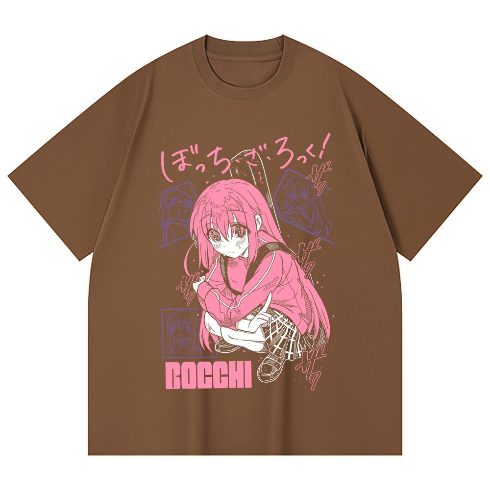 230 Gsm 100% Cotton Bocchi The Rock V5 Print Unisex Heavy Cotton T Shirt