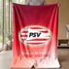 PSV Eindhoven FC Benutzerdefinierter Name Text Flanelldecke Fußball Logo Personalisierte Fleece-Wurfdecke Besonderes Geschenk für Sofa Schlafzimmer Zuhause