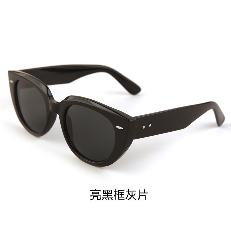 Cat's eye model women's sunscreen sunglasses trendy cool men driving UV protection sunglasses export