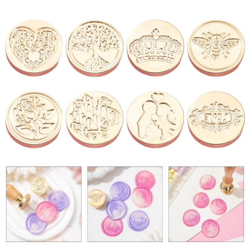 Retro Wax Seal Stamp Bees Heart Love Sealing Waxed Stamp for Invitation Envelopes Cards Photo Letter Decoration