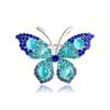 Elegant Women Girls Fashion Exquisite Crystal Butterfly Brooch Pin Classic High-end Lady Rhinestone Vintage Badges Jewelry