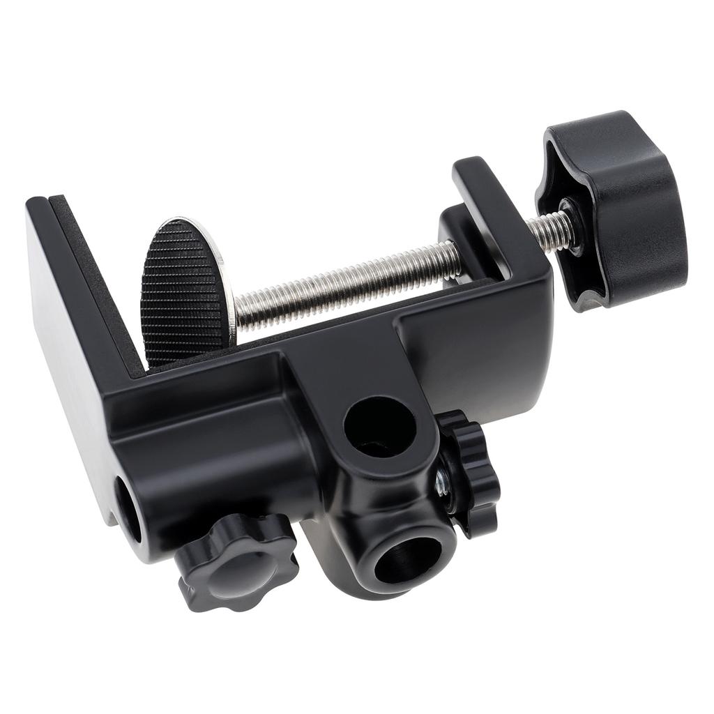 3-IN-1 Large Area Contact Table Mount Clamp Metal Desk Clamp Mic Clamp Holder for Microphone Suspension Boom Scissor Arm