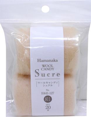 Hamanaka Wool Felt Wool Candy Sucre Natural Blend Col.811 Cream 20g H441-127-811