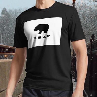 Nuovo Logo Orso - Maglietta Active Bianca Logo T-shirt da uomo taglia divertente S-5XL