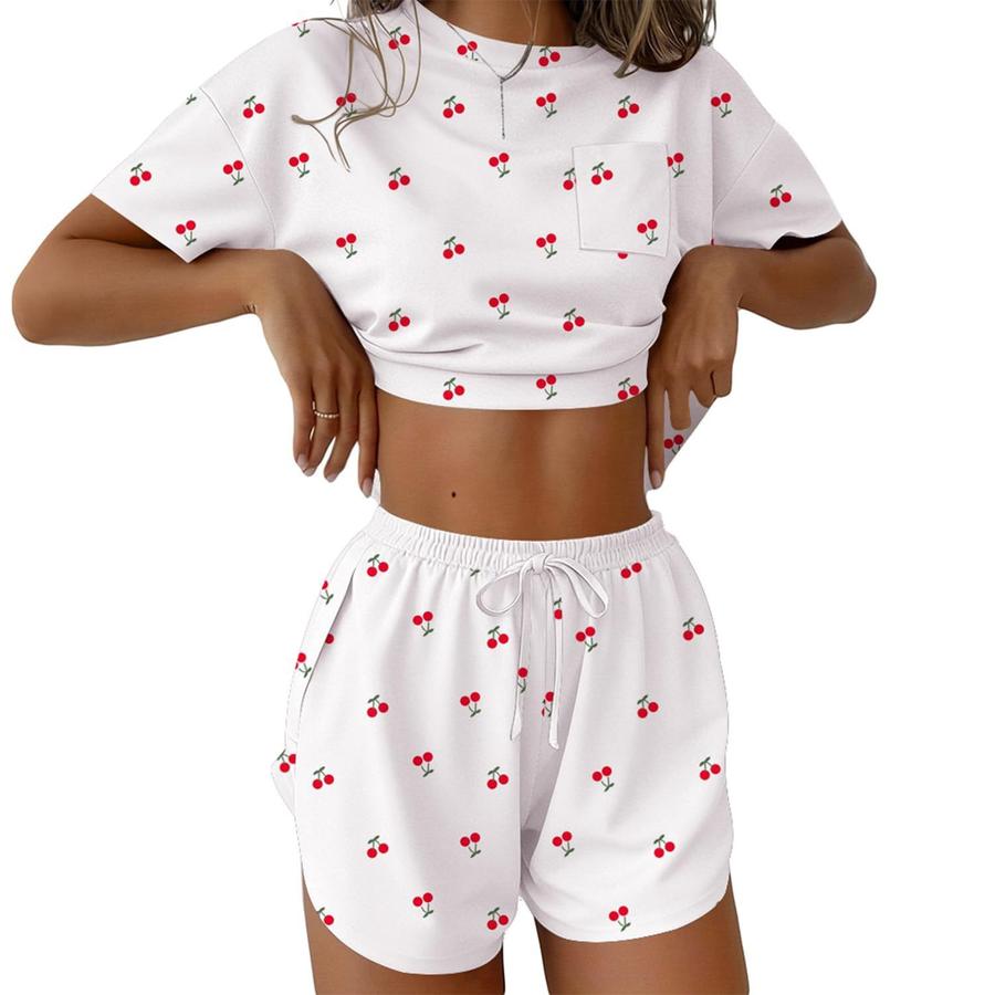 New Spring Summer Fashion Casual Home Clothes Y2K 2-Piece Set Women's Outfit