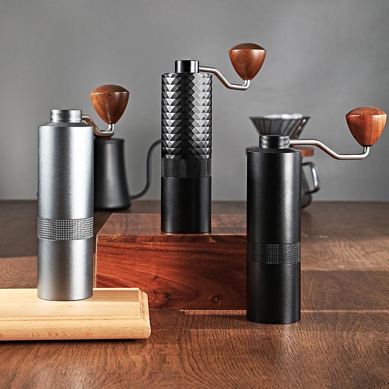 

Portable Hand-Crank Coffee Grinder with CNC420 Steel Core