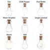 5Pcs Cork Stopper Small Empty Glass Bottle Tiny Glass Jars With Cork Decorative Wish Glass Jars Wedding Holiday Mini Containers