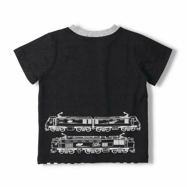 [Children's Clothing] Moujonjon (Moojeongjeong) JR Freight Train Striped Short Sleeve T-Shirt 90cm-130cm F30888