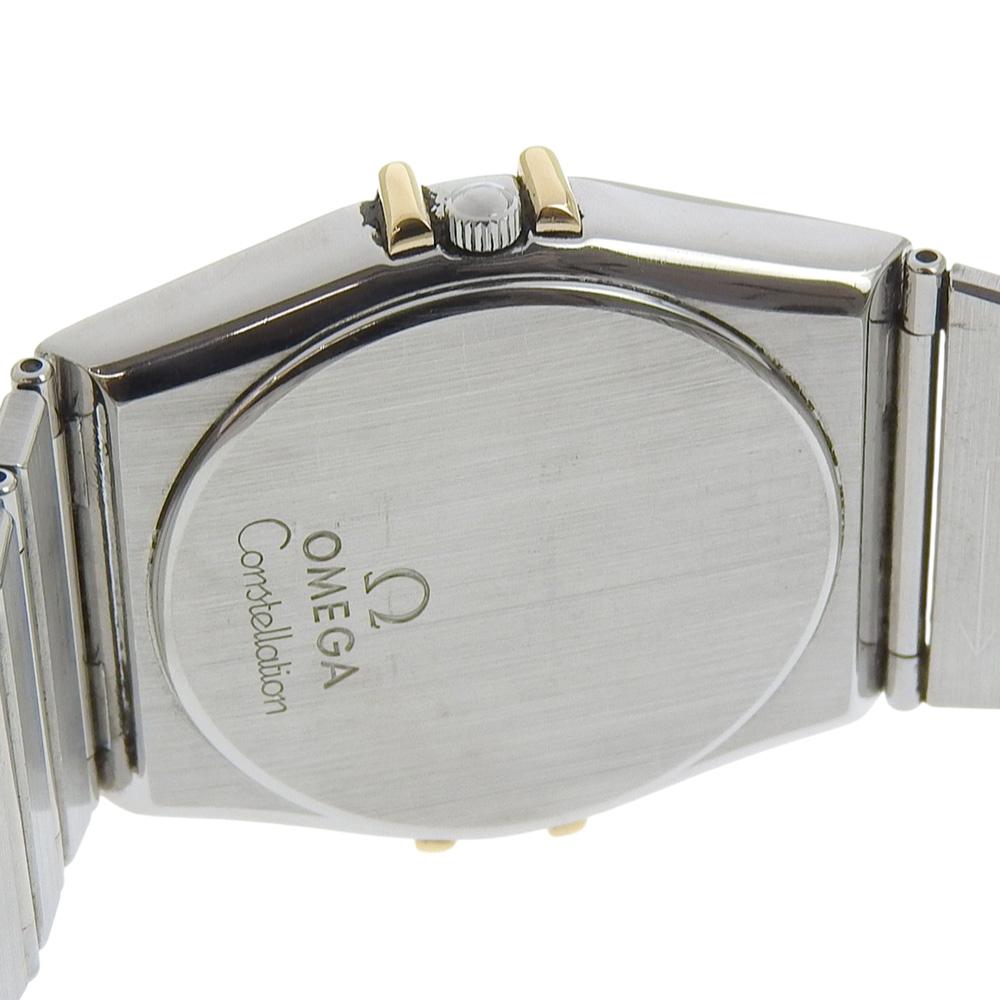 OMEGA Constellation Watches Date goldDial Stainless Steel Quartz Analog display unisex Used