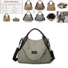 Premium Quality Large Pocket Casual Women's Shoulder Cross Body Handbag With Canvas Leather Material