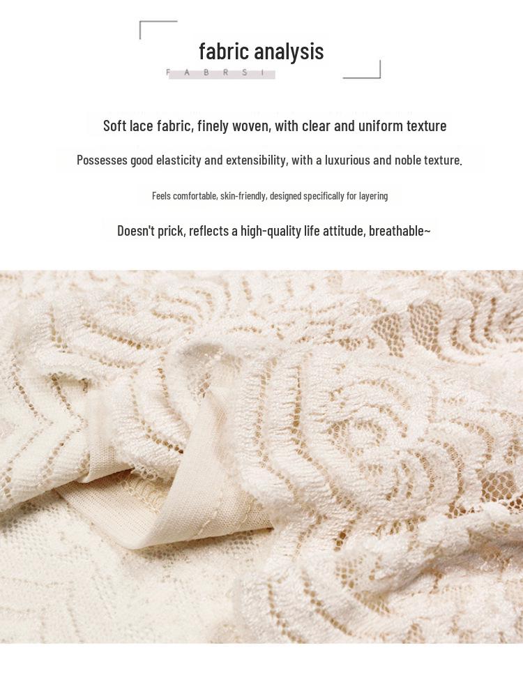 Aiyimaiyi 2023 Women's Autumn Lace Velvet Long Sleeve Shirt with Lace Collar - Temperament Inner Wear