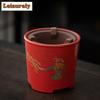 Hawthorn Red Coarse Ceramic Charcoal Stove Tea Making Coal Ball Inner Liner Small Stove Set Lifting Beam Pot Infusions Kettle