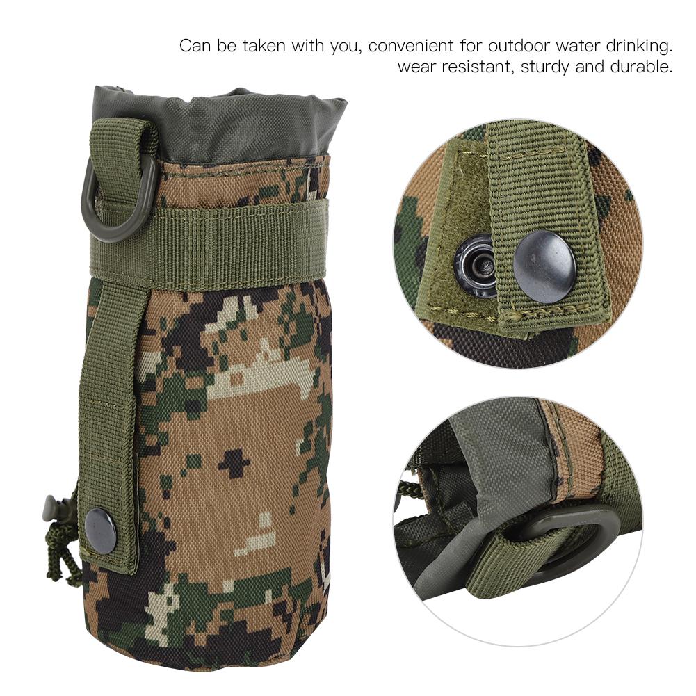 Outdoor Multifunction Nylon Tactics Sport Water Bottle Bag Hanging Package for Cycling