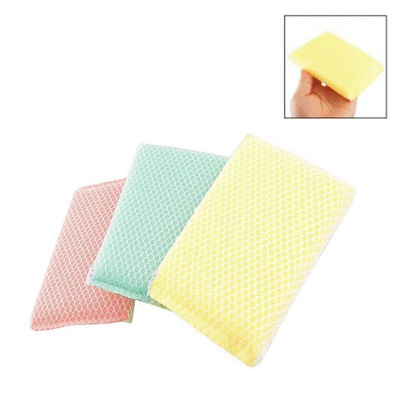 

Новые губки для чистки мисок ScouRing, 3 шт. разноцветный