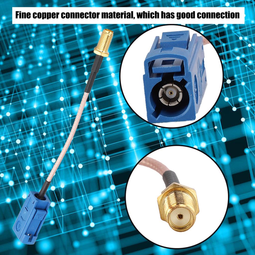 13cm Car GPS Antenna Adapter Cable Fakra To SMA Adapter Fine Copper Connector Cable