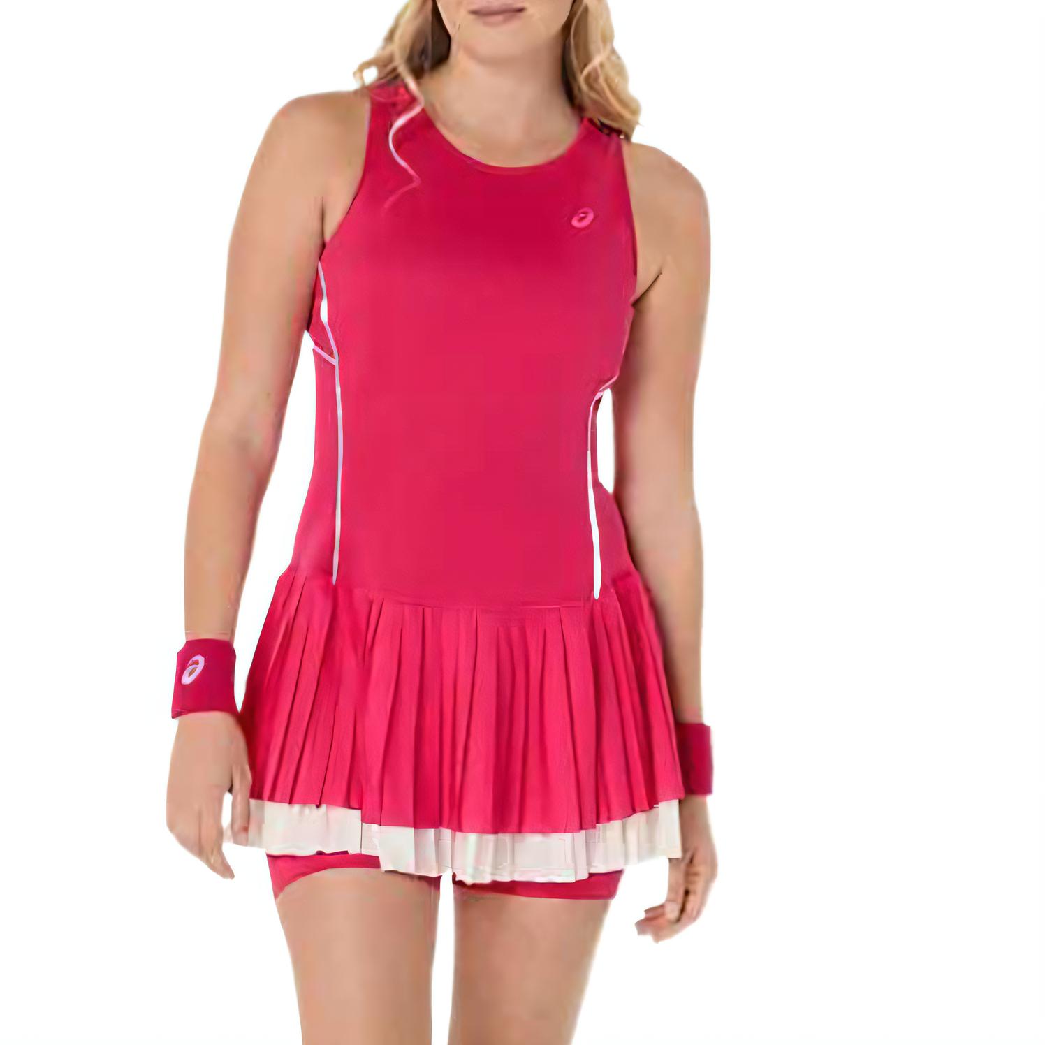 ASICS Tennis Tops Women s Pink Crew Neck Moderate 2042A389-700 M