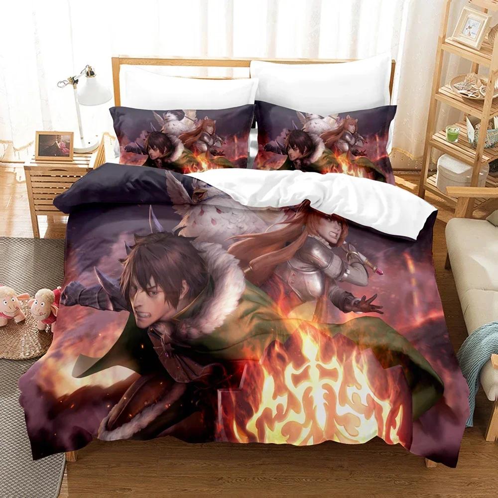 3D Print The Rising Of The Shield Hero Comfortable Duvet Cover Pillowcase Bedding Set Children Bedroom Decoration Home Textile