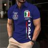 Neues Mode Herren Polohemd 3D Gedruckt Italien Grafik Sommer Kurzarm Lässig Knöpfleiste Oberteile Übergröße Männliches Golf T-Shirt