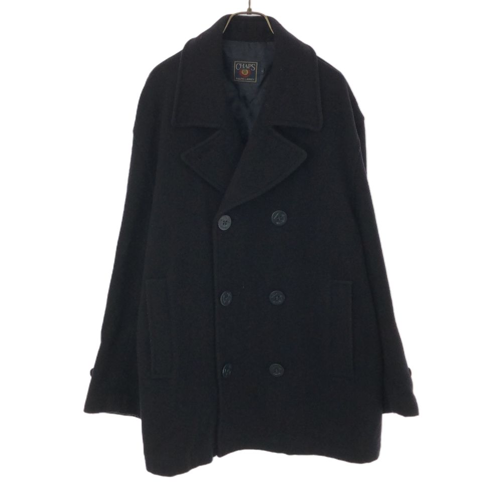 

CHAPS RALPH LAUREN 80-е пальто-бушлат из шерстяной смеси L Темно-синий система Старый винтажный Мужской Б/у