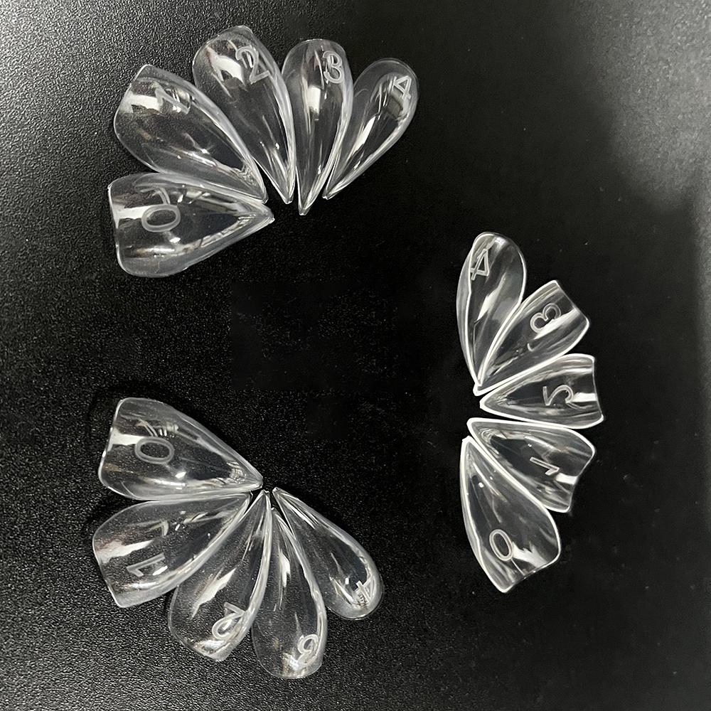 140pcs Mini 3d Cat Claw Dual Nail Form for Poly Gel Extension of 3D Eagle Claw Reusable Full Cover Molds Halloween Nail Design
