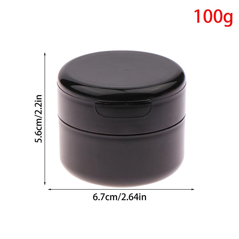 100/150G Flip Cover With Spoon Refillable Bottles Empty Makeup Jar Pot Travel Face Cream Lotion Cosmetic Cotton Pad Container