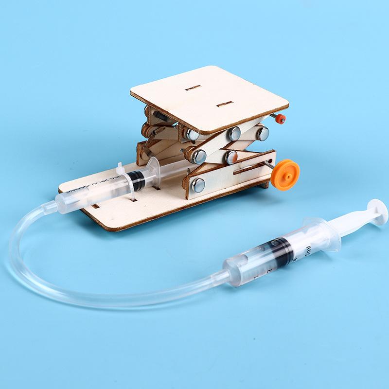 1 Pcs Diy Hydraulic Experiment Lift Kids Scientific Toys Puzzle Stem Technology Physics Teaching Aids Science Educational Kit
